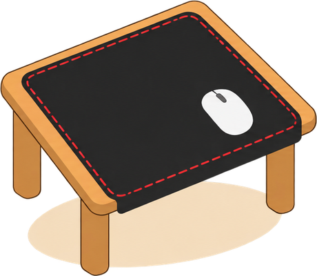 マウスパッドのイラスト