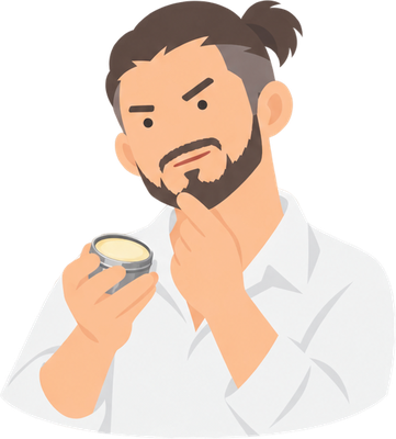 ヒゲバームのイラスト