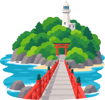江の島のイラスト