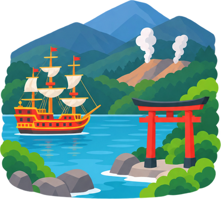 箱根のイラスト