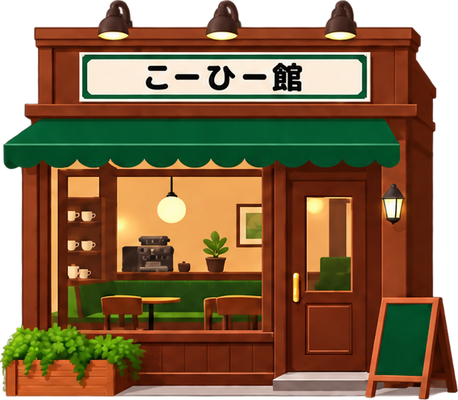 珈琲館のイラスト