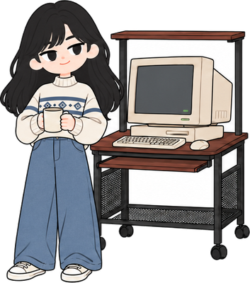 電源を入れてから席を立つのイラスト