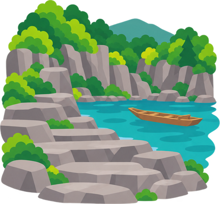 長瀞のイラスト