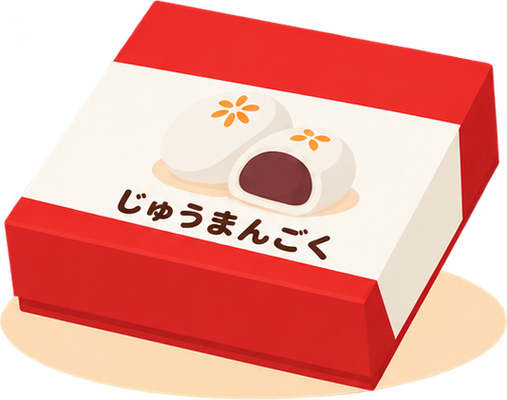 十万石まんじゅうのイラスト