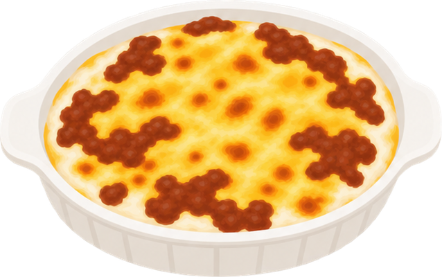 ミラノ風ドリアのイラスト