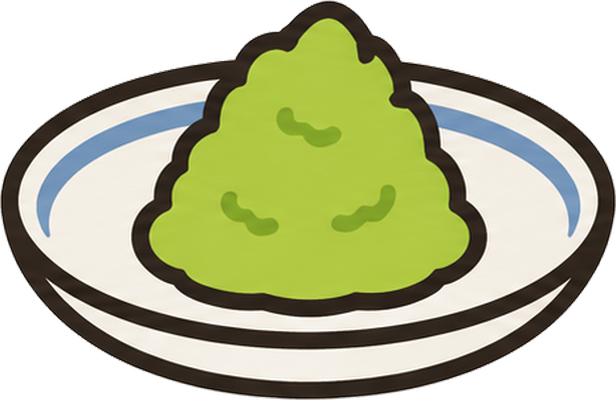 わさびのイラスト