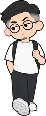 見ないふりで進むのイラスト