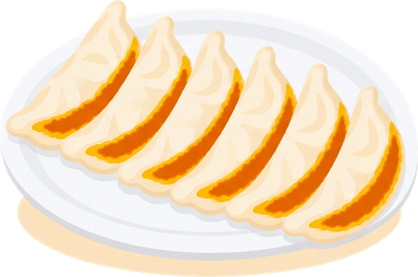 宇都宮餃子のイラスト