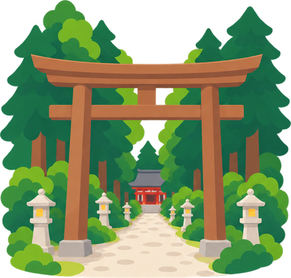 明治神宮のイラスト