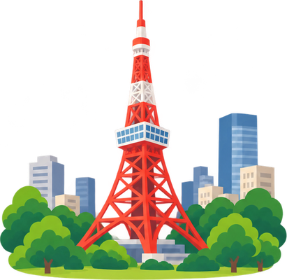 東京タワーのイラスト